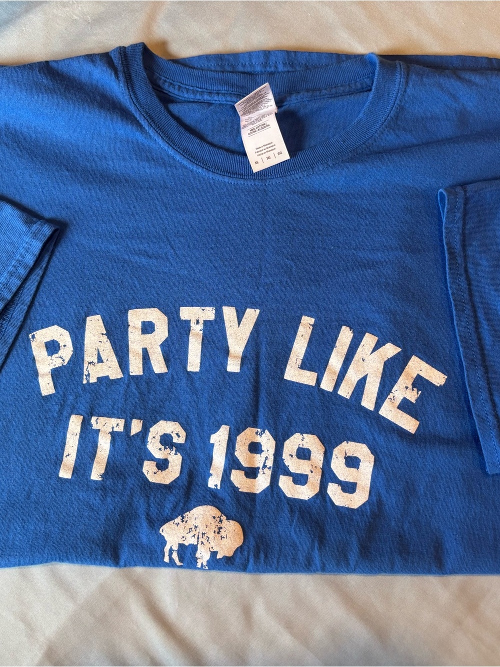 Gildan Royal Blue “Party Like It's 1999" Graphic Tee